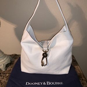 Dooney & Bourke Leather Bag with gold clasp